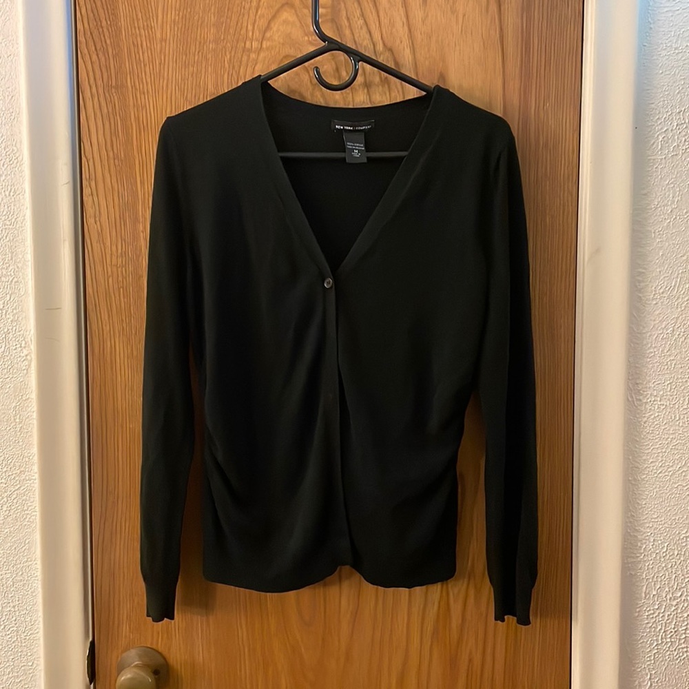 New York & Company Black Cardigan